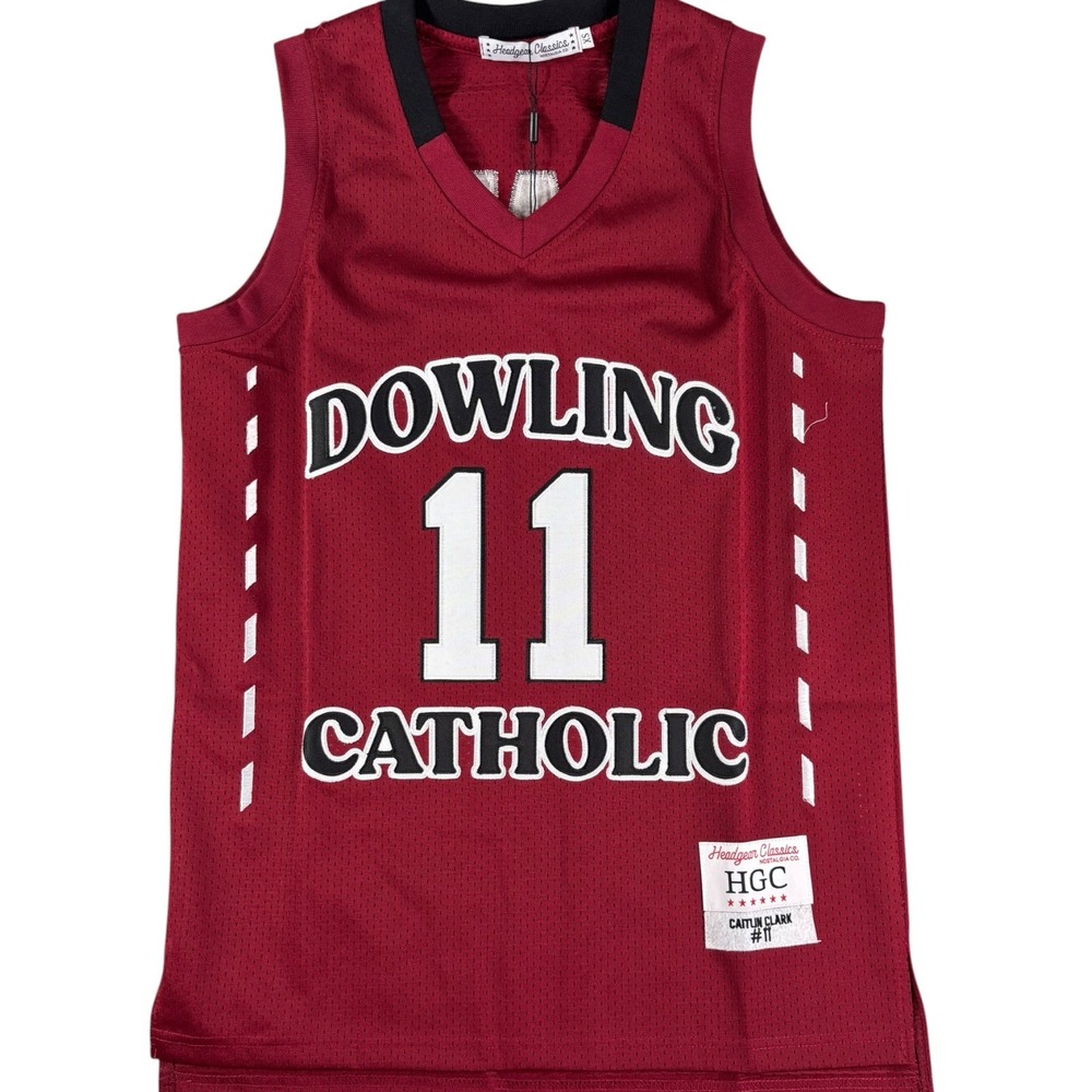 Headgear Classics‎ Caitlin Clark Dowling Catholic High School Jersey Maroon XS